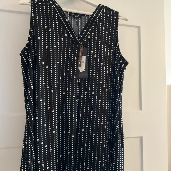 Dresses & Skirts - Black and White Polka Dot Sleeveless Top